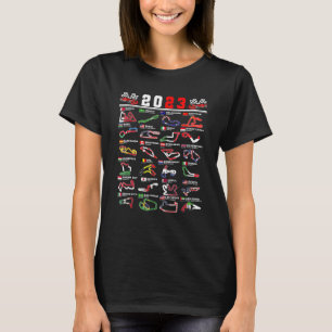 Formula Racing Open Wheel Race Car Fan 2023 World T-Shirt