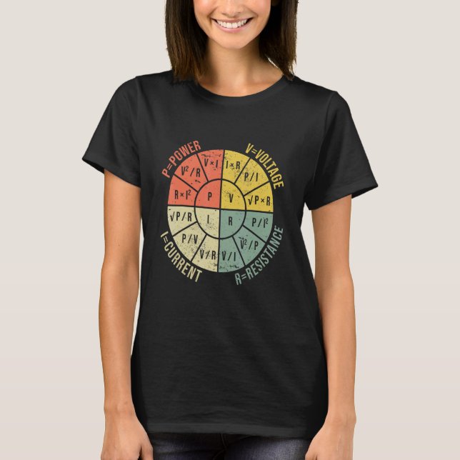 Formula Wheel Electrical Engineering Electricity O T-Shirt (Front)