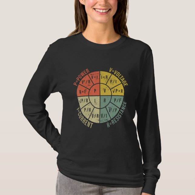 Formula Wheel Electrical Engineering Electricity O T-Shirt (Front)