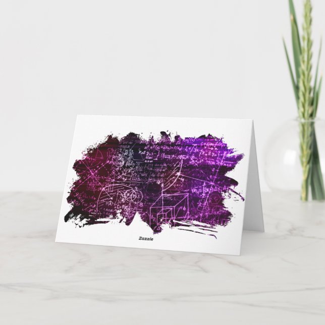 Formulas in mathematical space card (Back)