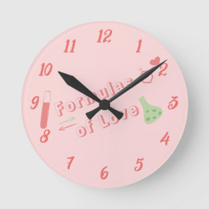 Formulas Of Love Wall Clock