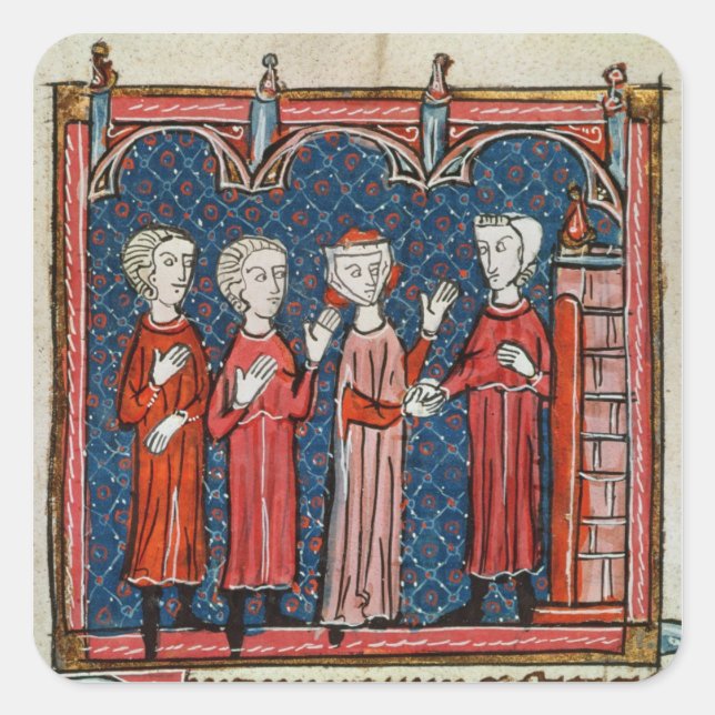 Fornication and Crime Committed by a Priest Square Sticker (Front)