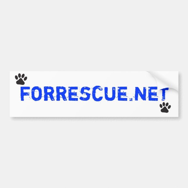 Forrescue.net Bumper Sticker (Front)