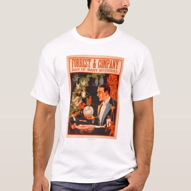 Forrest & Company Man of Many Mysteries Magic T-Shirt (Front)
