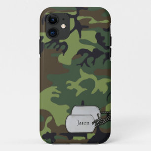 Forrest Green and Brown Military  Camouflage iPhone 11 Case