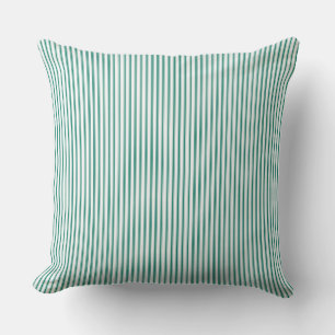 Forrest Green Ticking Stripe Cushion