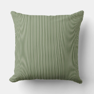 Forrest Green Ticking Stripe Cushion