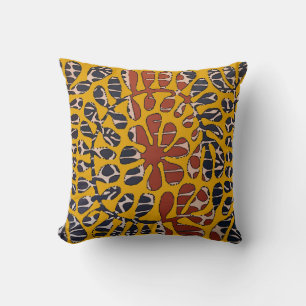 Forrest Leaves in Brown Cushion