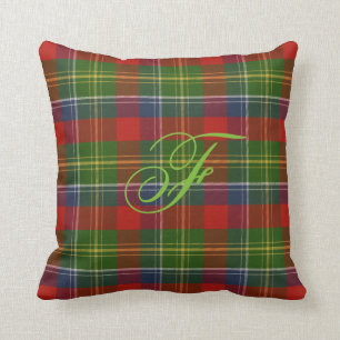 Forrester/Foster Tartan Monogram Pillow