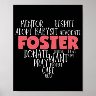 Forster Parents Care Foster Care Adoption Poster