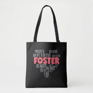 Forster Parents Care Foster Care Adoption Tote Bag