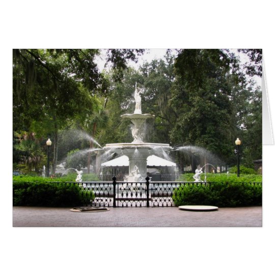 Forsyth Park Fountain Card