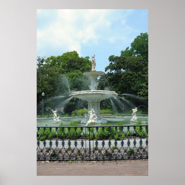 Forsyth Park Fountain Poster (Front)