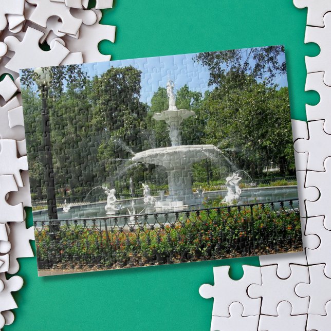Forsyth Park Fountain Savannah GA Jigsaw Puzzle (Creator Uploaded)