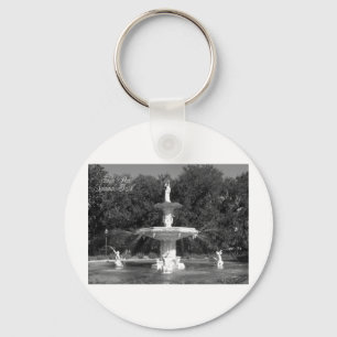 Forsyth Park Fountain Savannah, Georgia Key Ring
