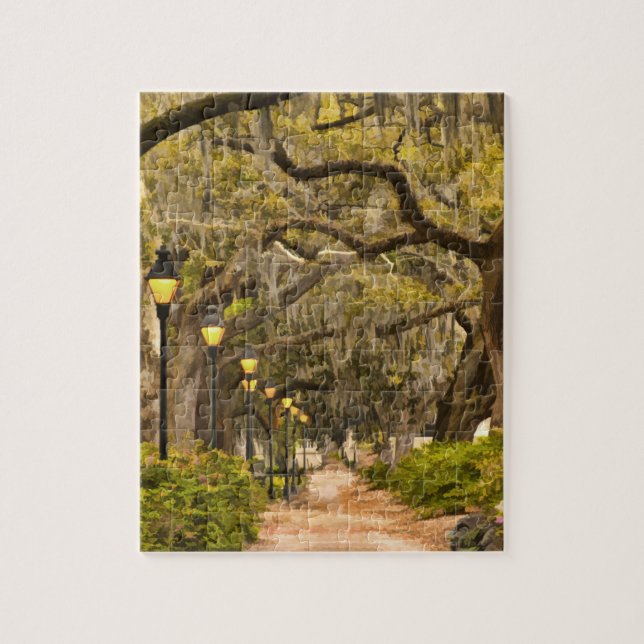 Forsyth Park - Photo, Savannah, Georgia (GA) USA Jigsaw Puzzle (Vertical)