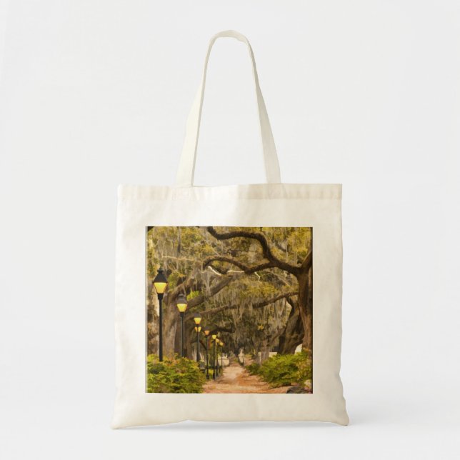 Forsyth Park - Photo, Savannah, Georgia (GA) USA Tote Bag (Front)