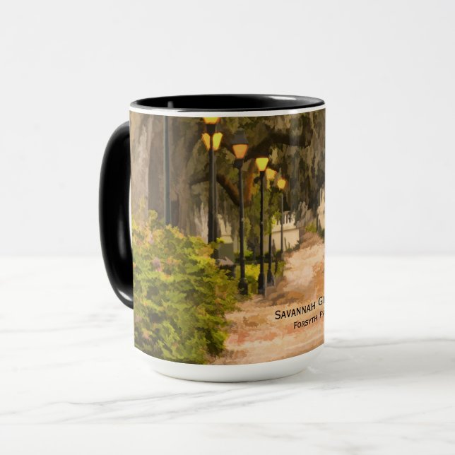 Forsyth Park, Savannah GA Travel Photography Mug (Front Left)