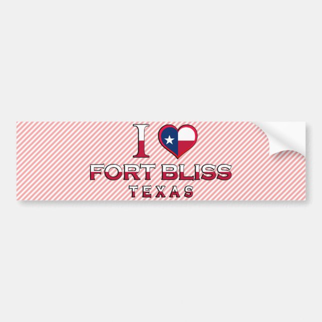 Fort Bliss, Texas Bumper Sticker (Front)
