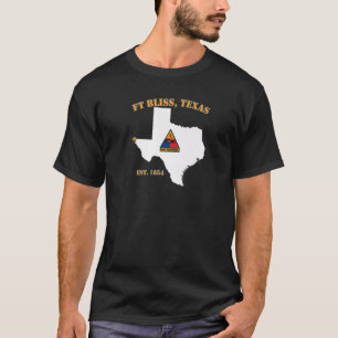 Fort Bliss Tx Military Base  1st Armoured Division T-Shirt