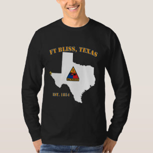 Fort Bliss Tx Military Base 1st Armoured Division T-Shirt