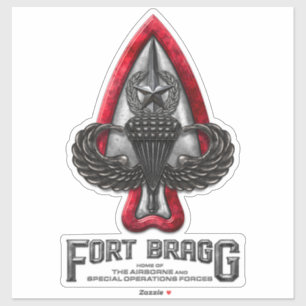 Fort Bragg 14" High Custom-Cut Vinyl Sticker