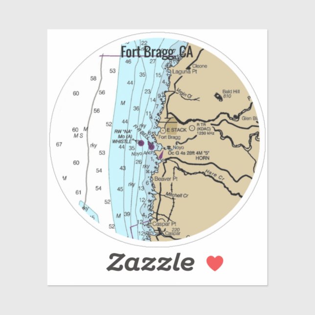 Fort Bragg California Chart (Sheet)
