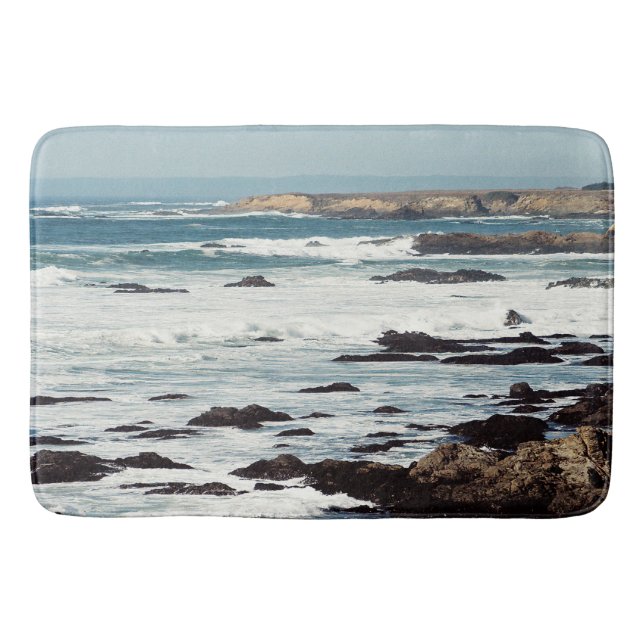 Fort Bragg, California coastline....... Bath Mat (Front)