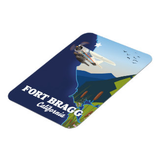 Fort Bragg California map Magnet