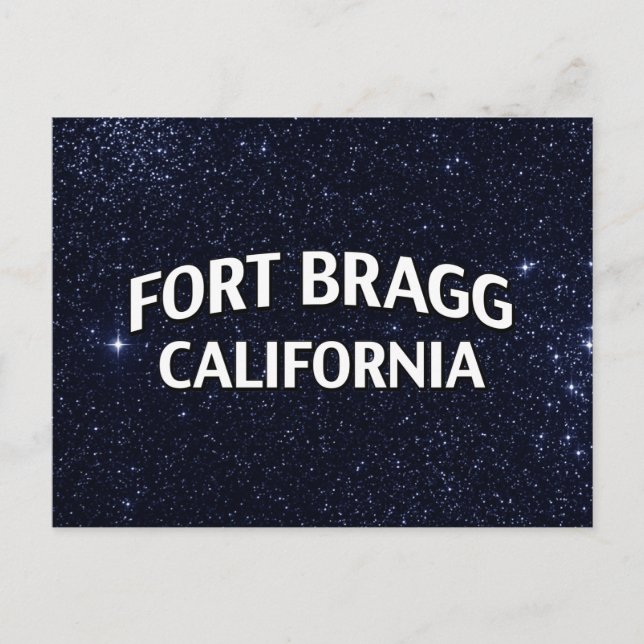 Fort Bragg California Postcard (Front)