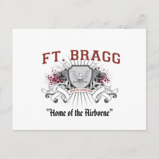 Fort Bragg "Home of the Airborne" Postcard