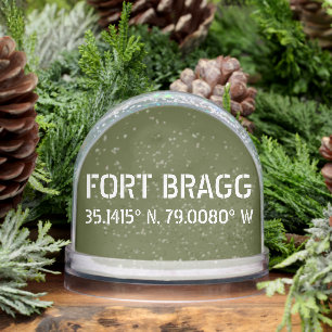 Fort Bragg Latitude Longitude Snowglobe