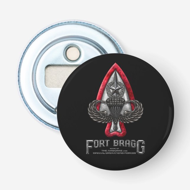 Fort Bragg Magnetic Bottle Opener (Front)
