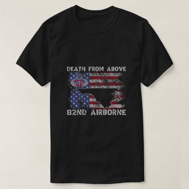 Fort Bragg NC Home Of The 82nd Airborne Tshirt Vet (Design Front)