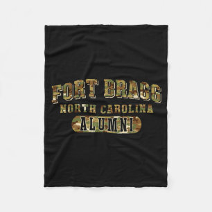 Fort bragg north carolina nc alumni army veteran fleece blanket