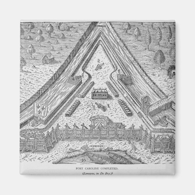 Fort Caroline Completed Magnet (Front)