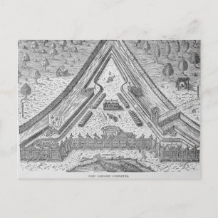Fort Caroline Completed Postcard