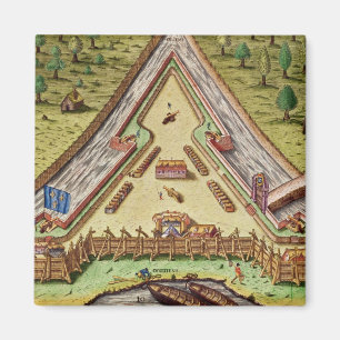 Fort Caroline, from 'Brevis Narratio' Magnet