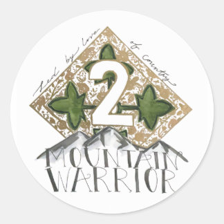 Fort Carson Military 4ID card Classic Round Sticker