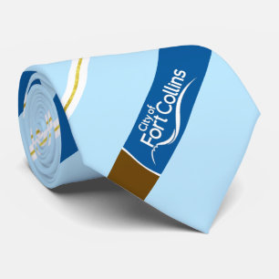 Fort Collins (Colorado) city flag Neck Tie