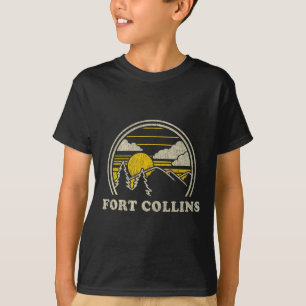 Fort Collins Colorado Co T Shirt Vintage Hiking Mo