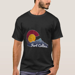 Fort Collins Colorado Hoodie With Flag Inspired Sc T-Shirt