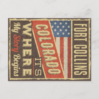 Fort Collins Colorado Postcard