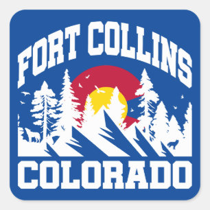 Fort Collins,Colorado Square Sticker