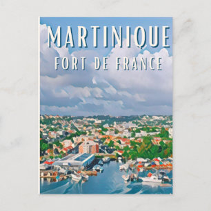 Fort de France Photo Vintage Postcard