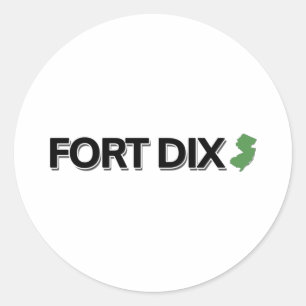 Fort Dix, New Jersey Classic Round Sticker