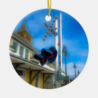 Fort Edward Train Station Ceramic Tree Decoration