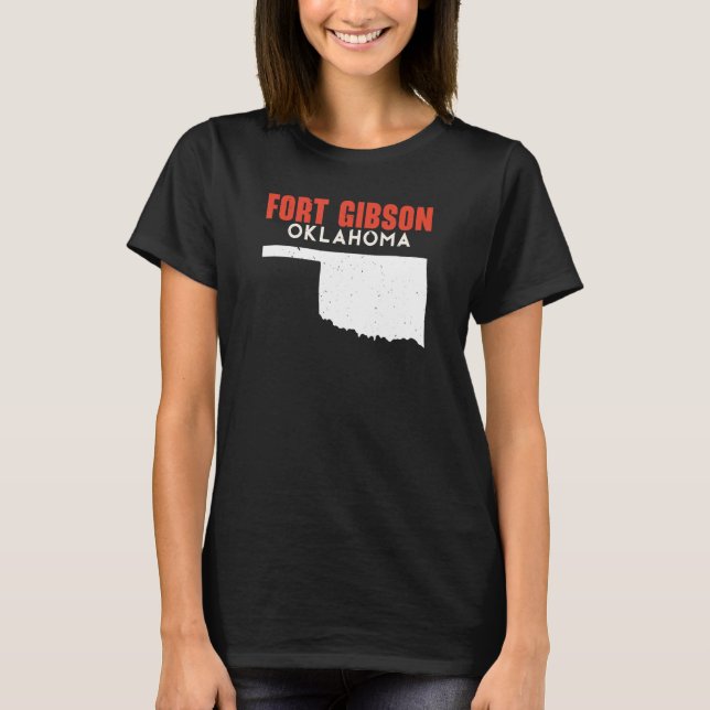Fort Gibson USA State America Travel Oklahoman T-Shirt (Front)