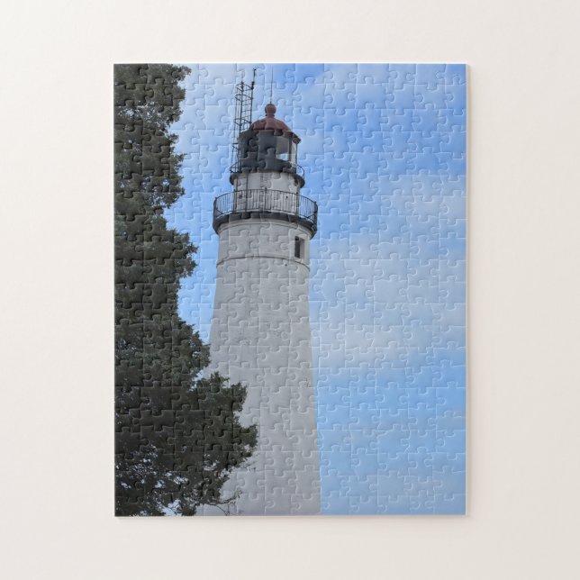 Fort Gratiot Lighthouse photo created into a  Jigsaw Puzzle (Vertical)