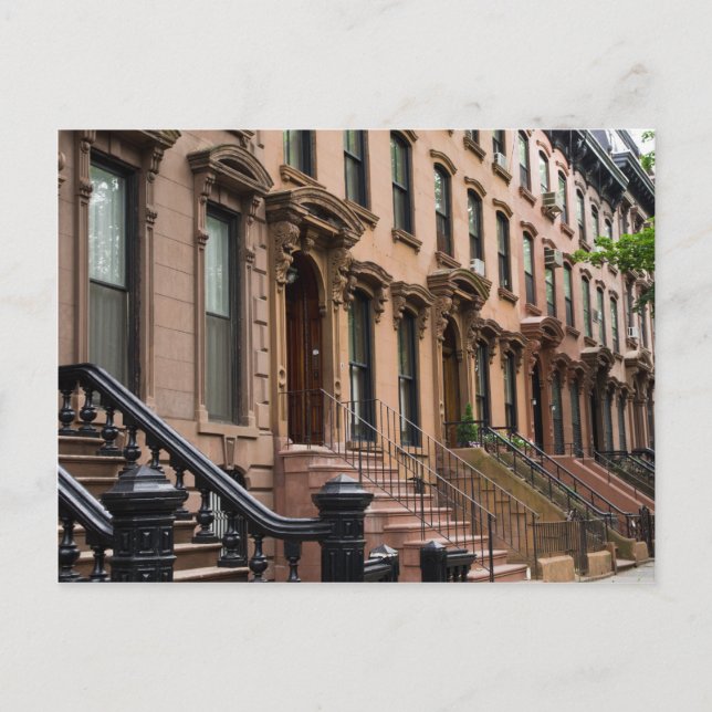 Fort Greene Brownstones Postcard (Front)